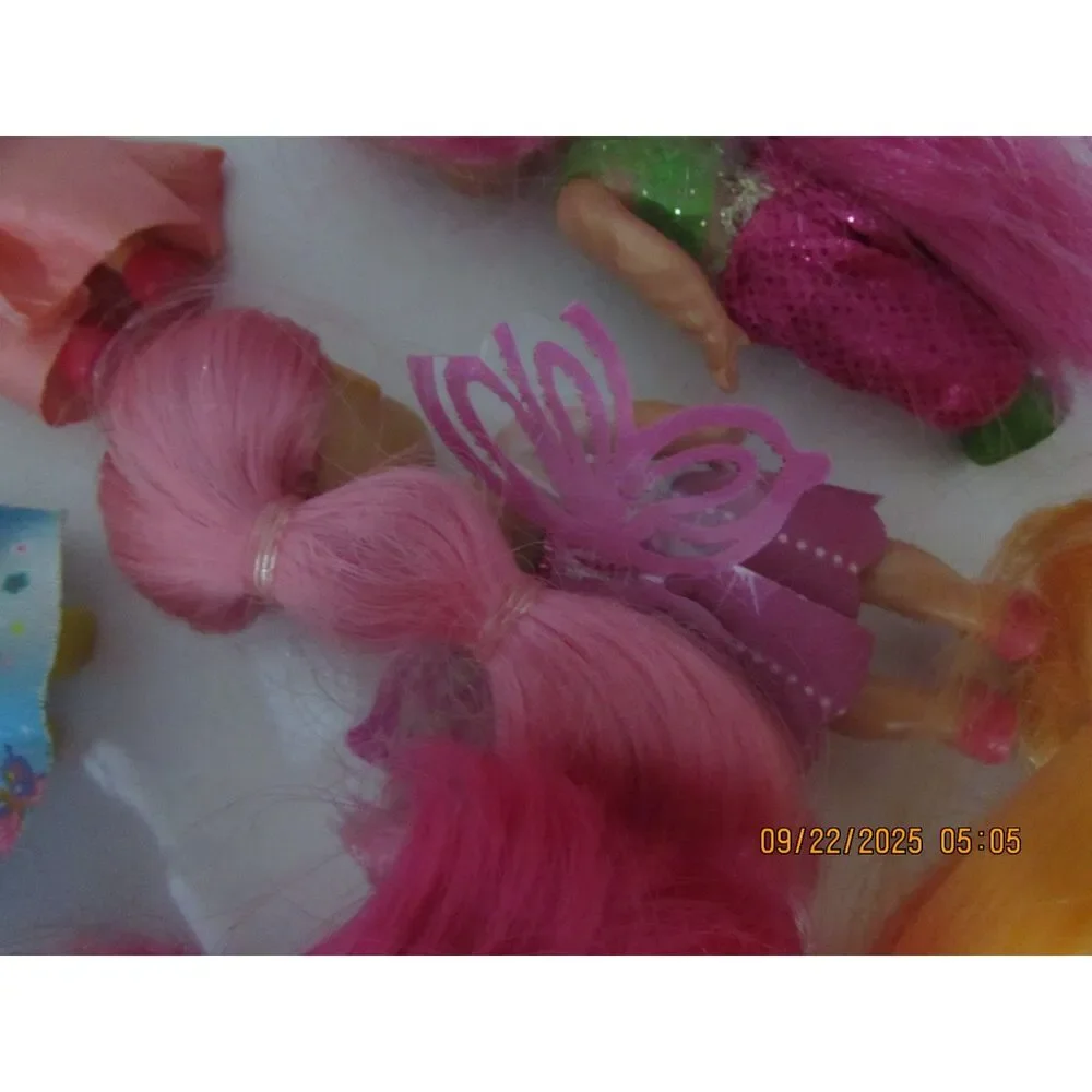 Lot of 9 Sparkle Girlz dolls little friends funville toys girls fairy jeanie ...